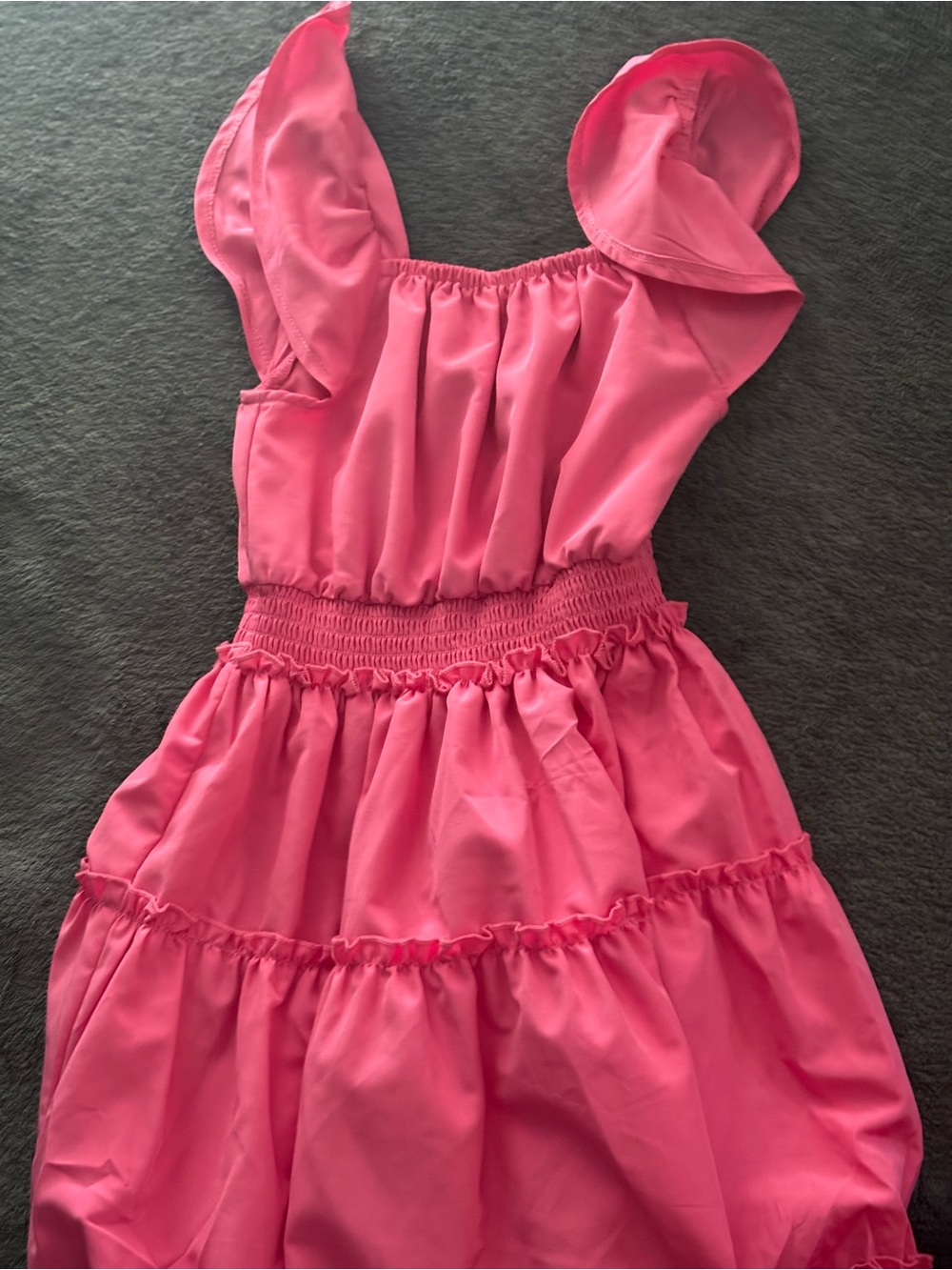 Habitual Pink Ruffled Casual Kids Dress NWOT